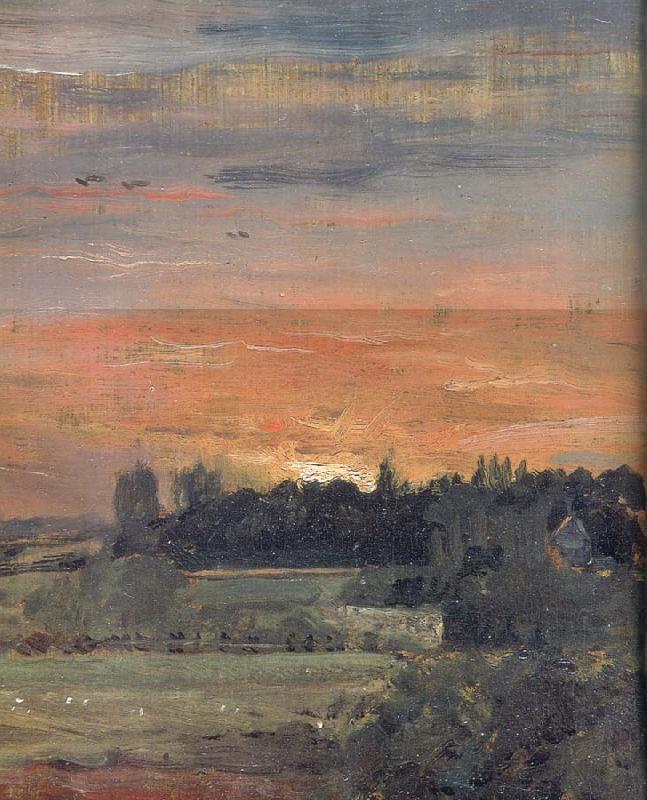 John Constable View towards the rectory Germany oil painting art